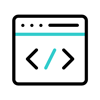 A gif of HTML logo